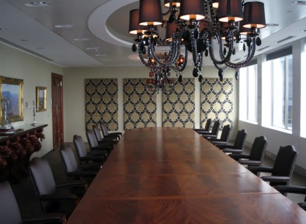 Acoustic treatment in Boardroom
