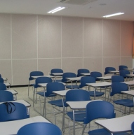 Acoustic panels in Classroom