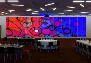 Acoustic Art Panels in a function room