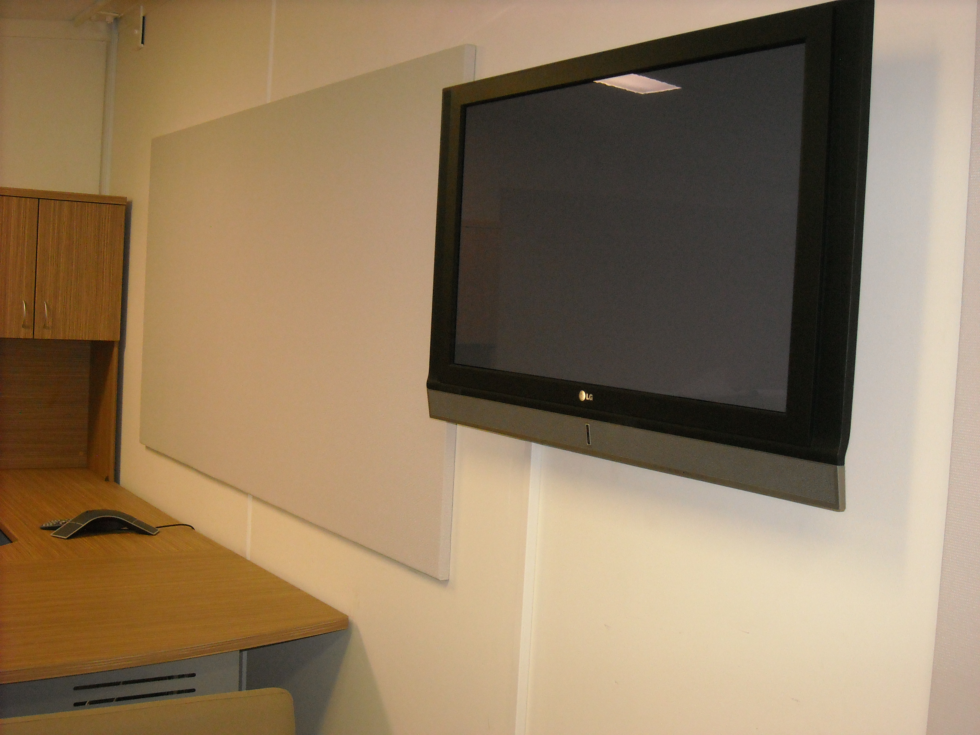 Acoustic Panels in Video Conferencing room