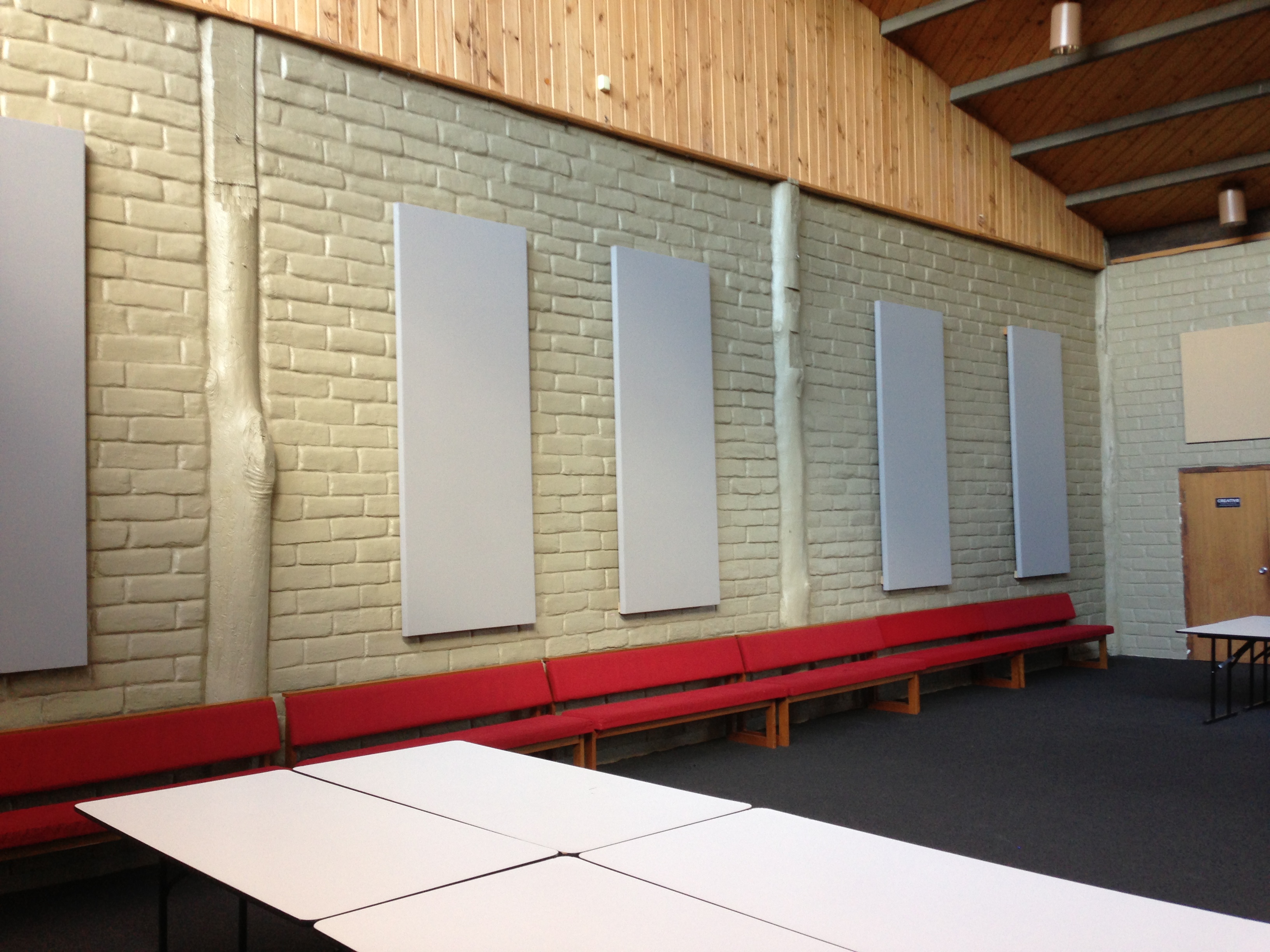 Noisy Church Hall |Acoustic Panels the Solution|