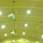 Lightweight Ceiling Panels in a noisy ballroom