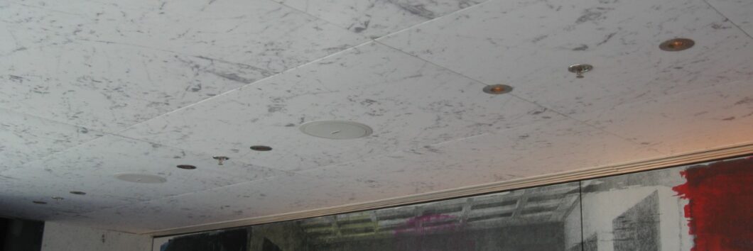 Printed Acoustic Ceiling Panel to match Marble sontext 1