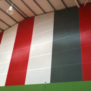 Perforated Painted Wood Panels