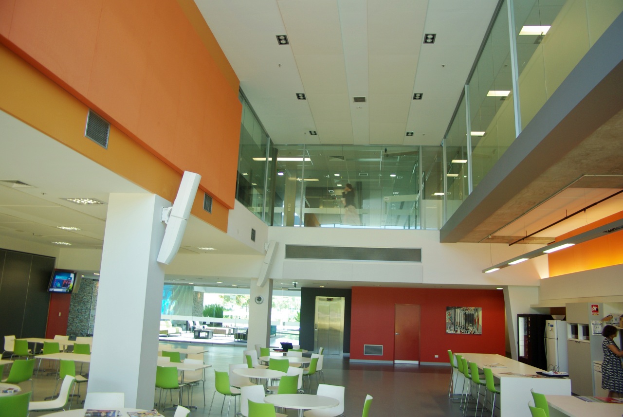 Fabric Panels in Restaurant