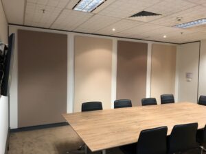 Fabric covered acoustic panels