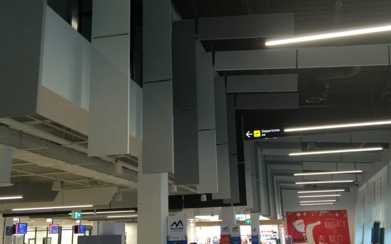 Reduce Noise by Sontext Acoustic Panels in Airport Sonofonic