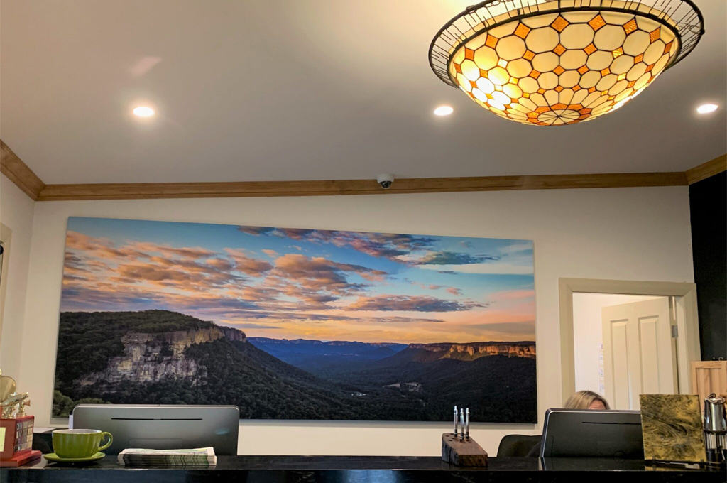 Serenity Art Panels combine printed artwork with acoustic performance for interior spaces.