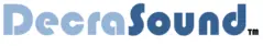Decrasound company logo in blue and grey.