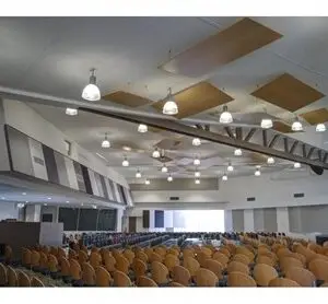 Custom acoustic panels installed at Clayton Church