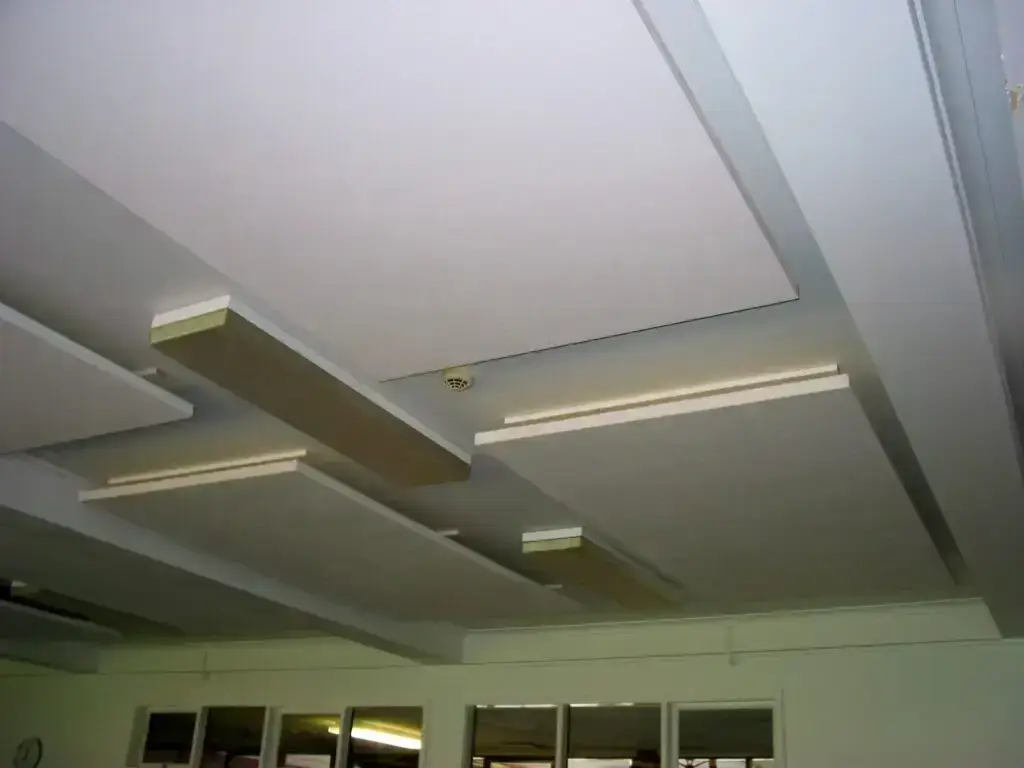 No wall space to place acoustic panels in music practice rooms.